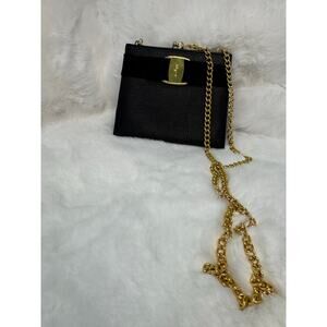 Salvatore Ferragamo Vara Bow Chain Shoulder Bag (Vintage)